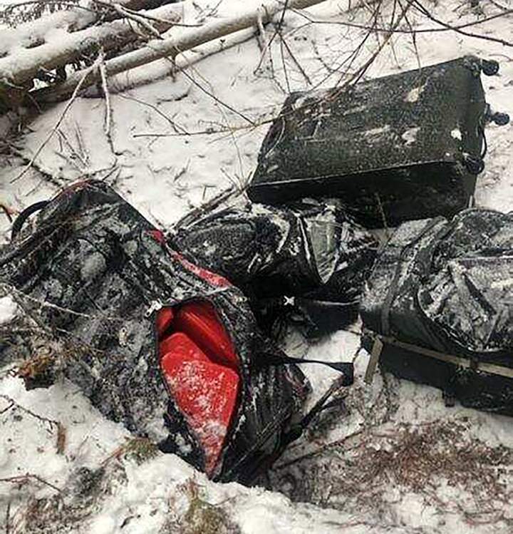 A photo showing the alleged drug bags that were abandoned in Idaho on Friday, Oct. 23.