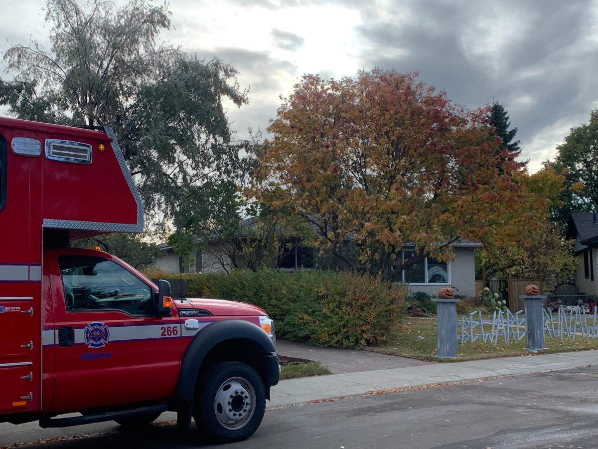Fire investigators remained on scene Sunday afternoon, following a fire in west Edmonton.