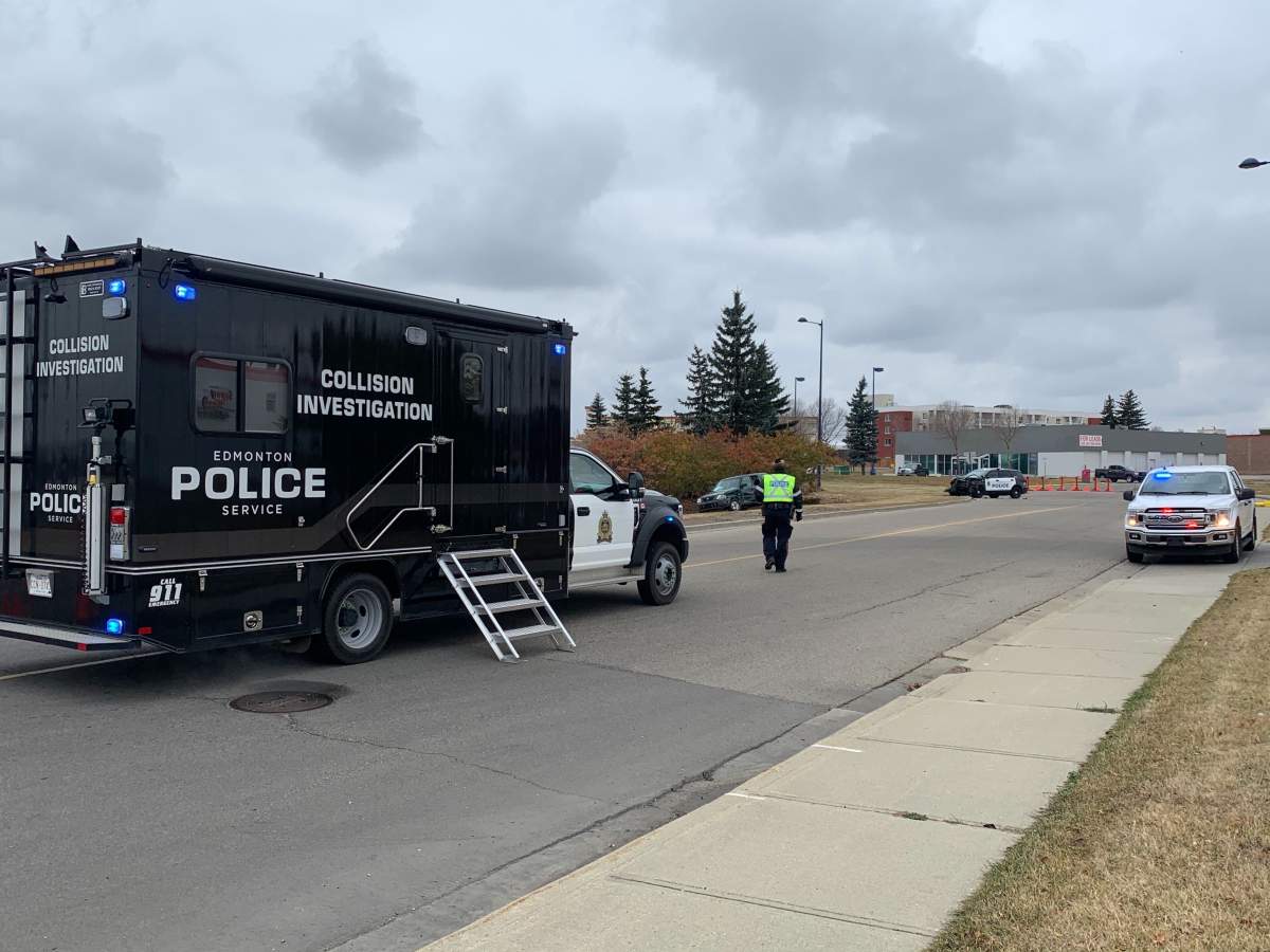 The Edmonton Police Service's Major Collisions Investigation Section is investigating after a police cruiser was involved in a collision on Sunday, Oct. 18, 2020.
