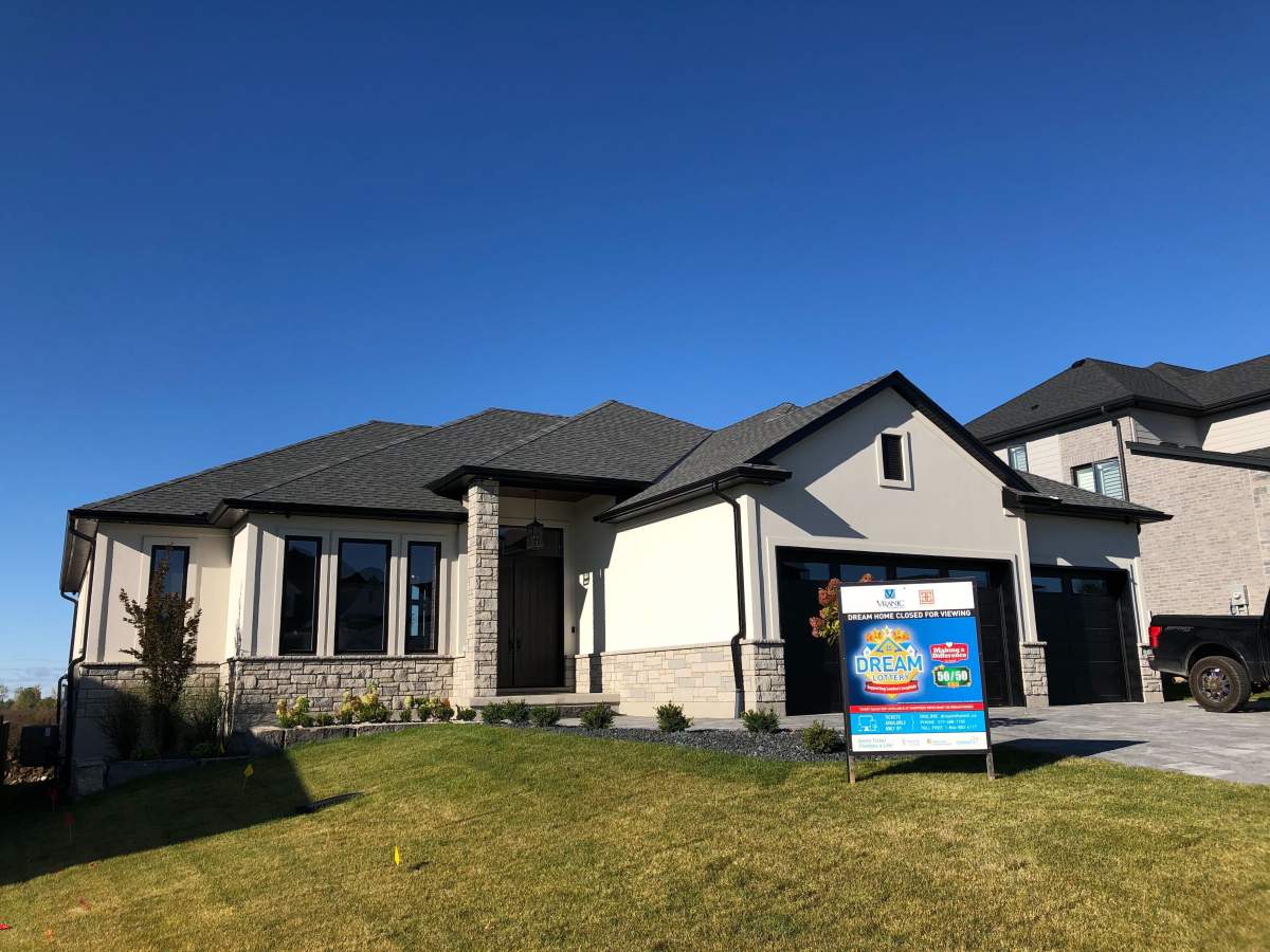 The fully-furnished Dream home by Vranic Homes Inc., in Kilworth’s Edgewater Estates, is one of five options for the eventual grand prize winner.
