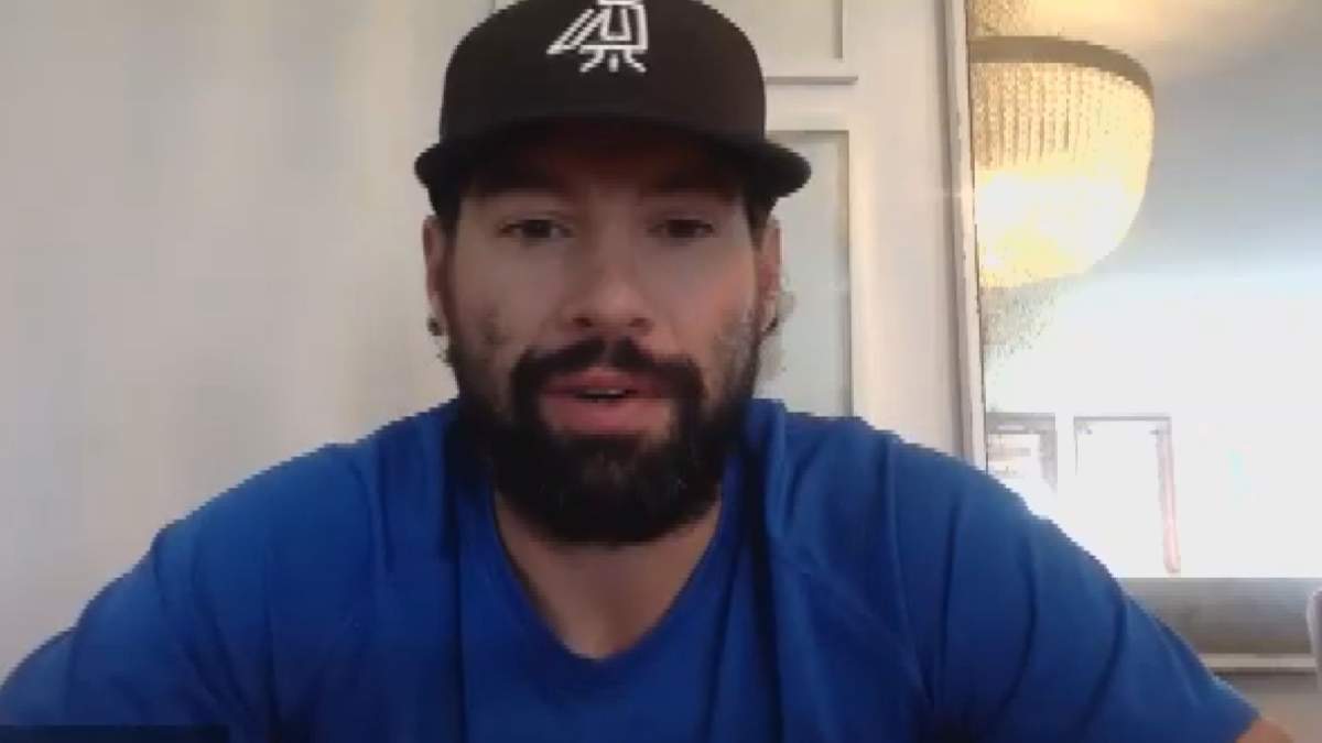 New Winnipeg Jets forward Nate Thompson answers questions on Zoom.