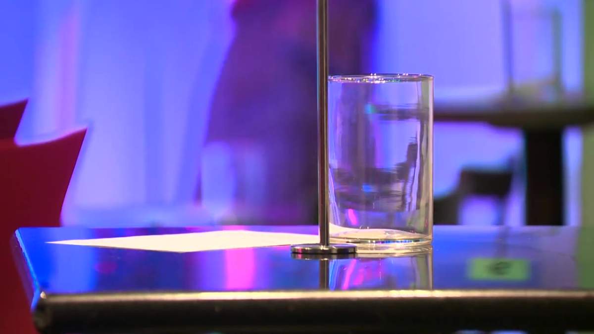 Tips for performers at Evolution Wonderlounge (10220 103 St.) are placed in glass jars on each table and are sanitized before being given to performers. Edmonton, Alta.