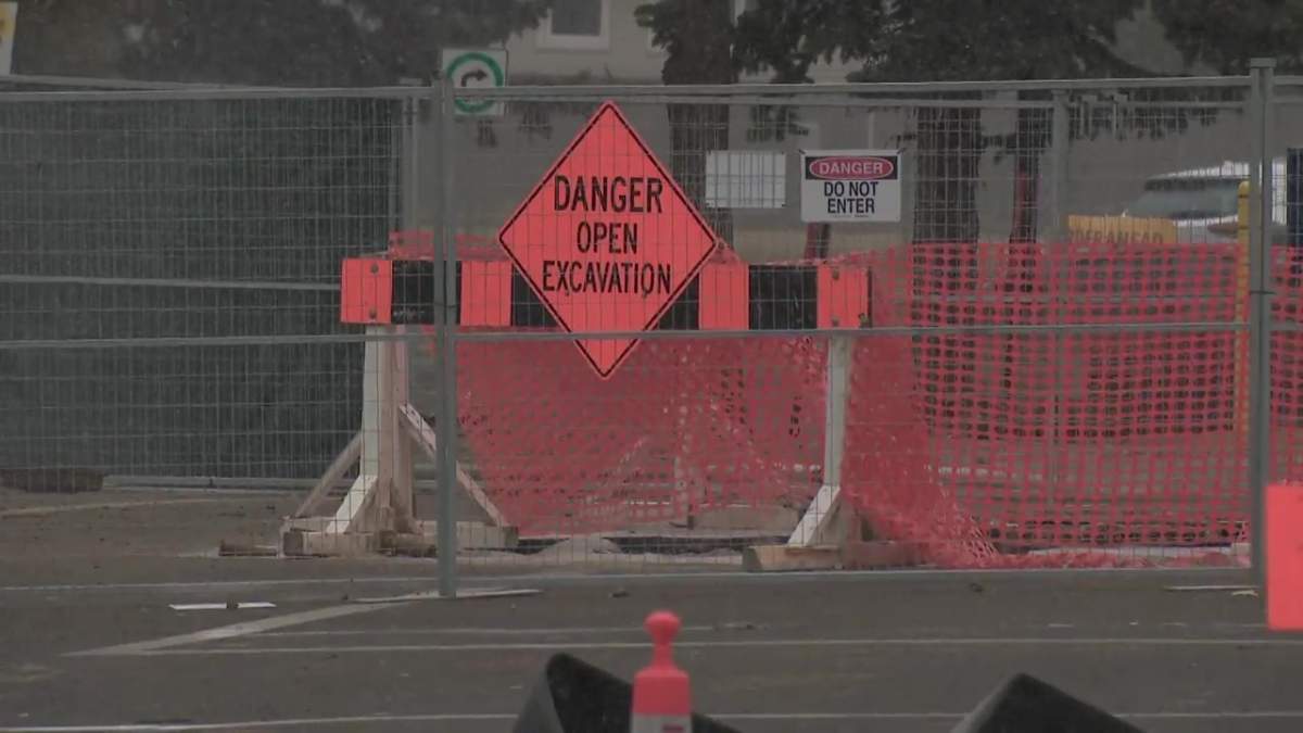 A shot of the area of 61 Avenue and 109 Street on Monday, Oct. 19, 2020.
