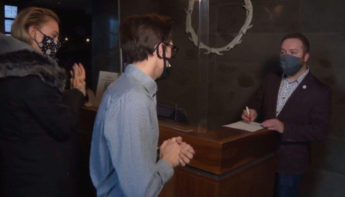 Chop Steakhouse & Bar is recording customers’ names and numbers to help with contact tracing.