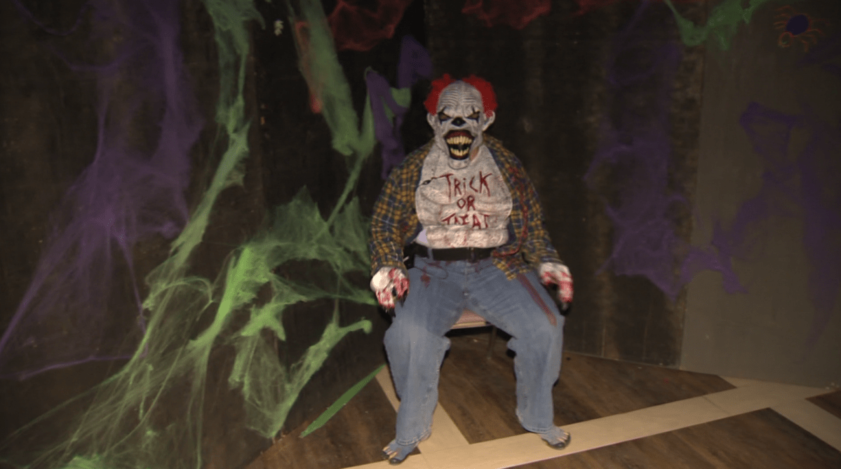 Inside the haunted house at Four Crowns Restaurant and Bar on McPhillips Street.