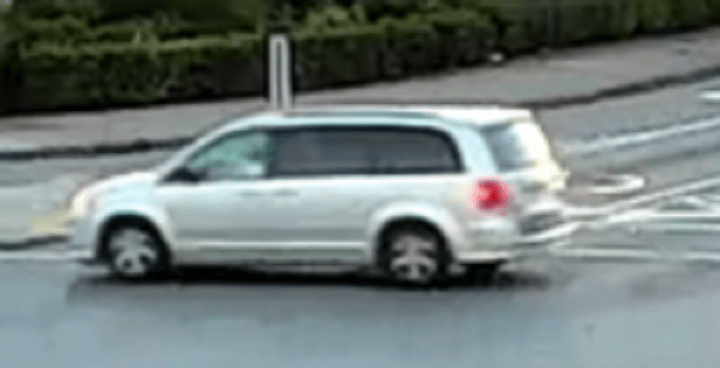 Police are looking for this van in connection with the collision.
