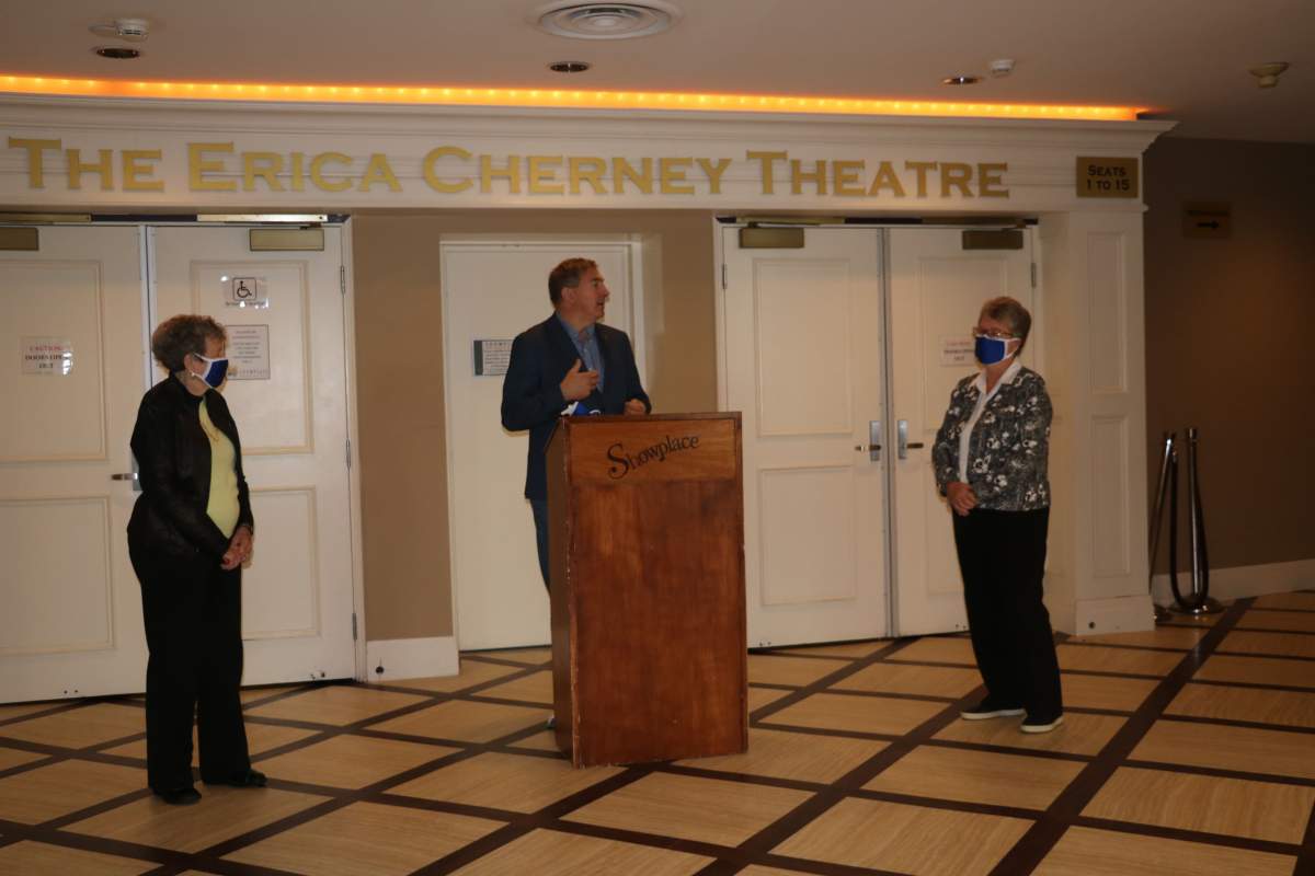 Peterborough-Kawartha MPP Dave Smith announced nearly $100,000 for Showplace Performance Centre in Peterborough on Thursday.