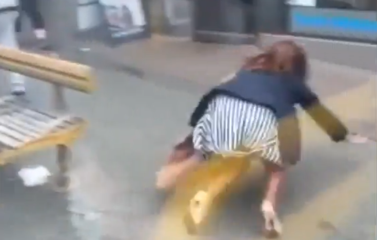 Video shared with Global News in October appeared to show a woman being shoved off a TransLink bus.