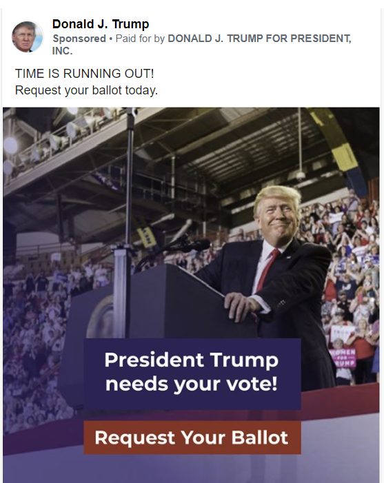 Trump campaign rolls out vote-by-mail ads after months of raising fraud concerns - image