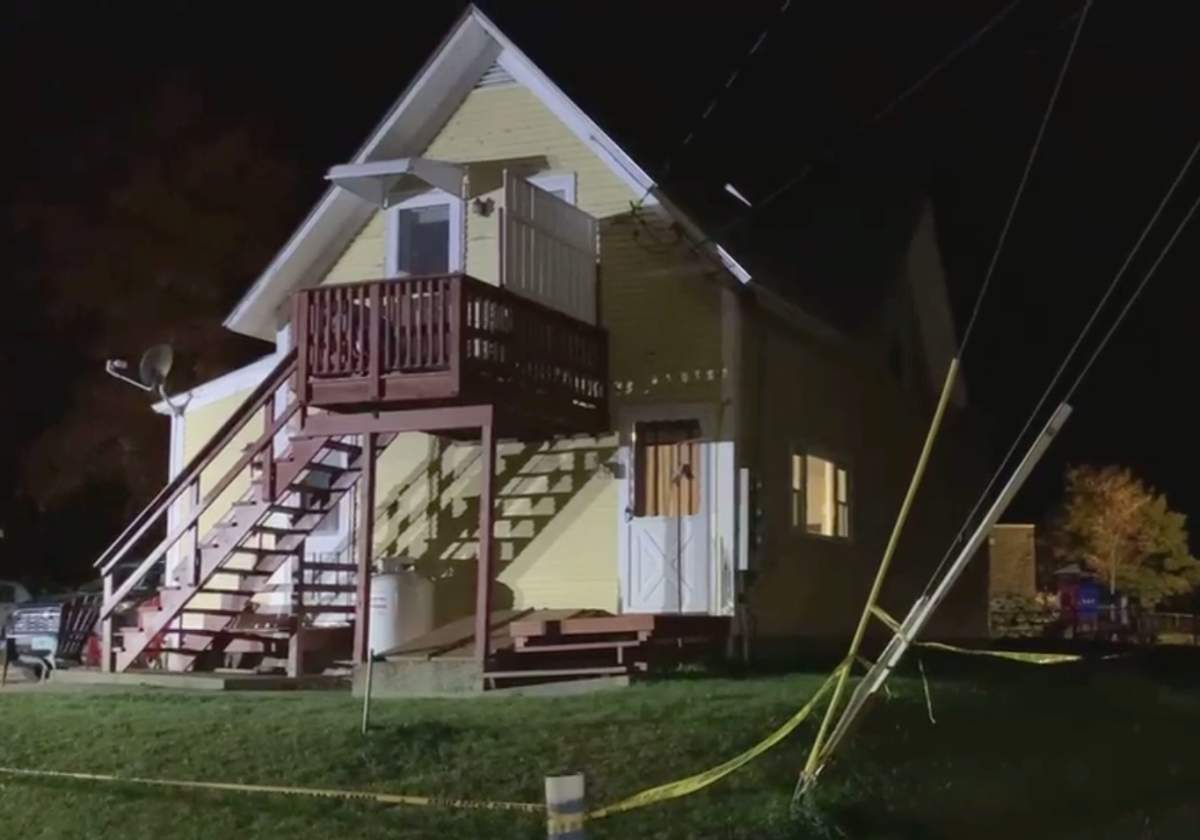 The apartment building in Berlin, Vt., where an on-duty police officer shot a resident and then himself on Oct. 12, 2020, according to police.