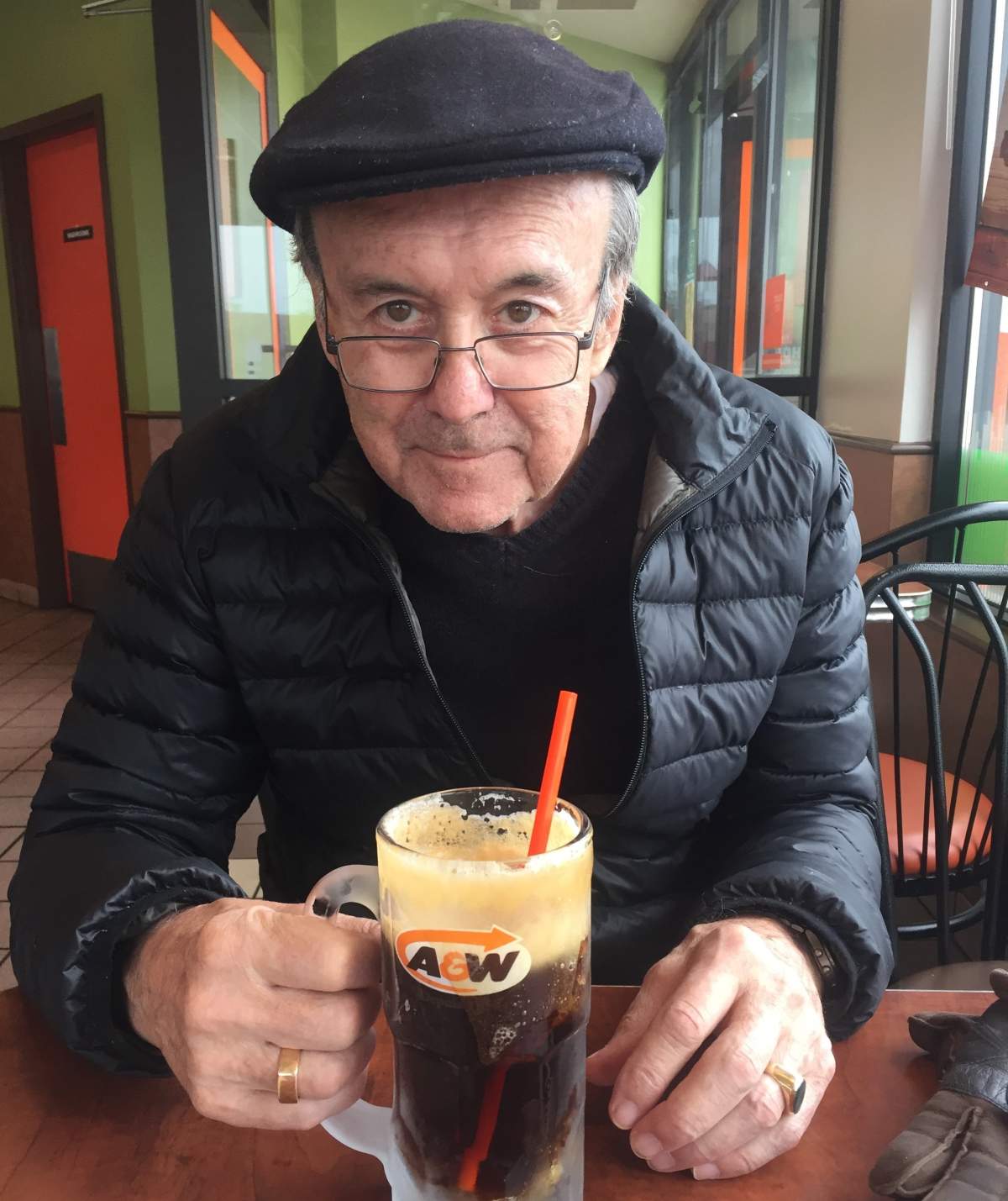 Richard Steiner, 79, a resident at South Terrace Continuing Care Centre in Edmonton.
