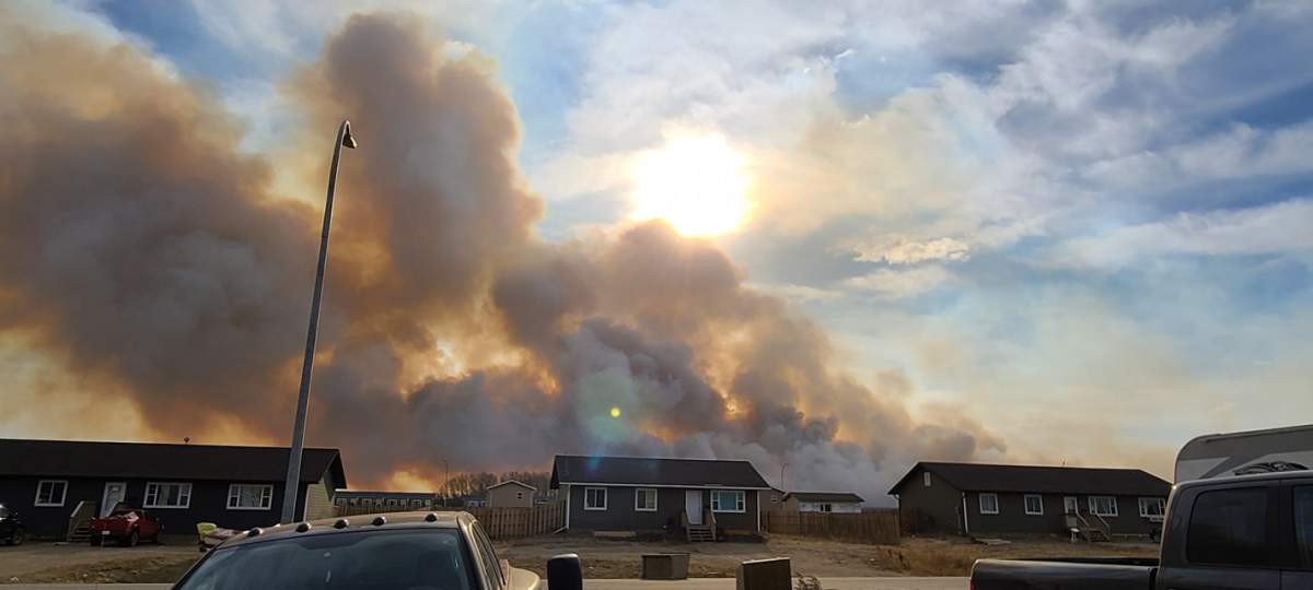 Pasqua First Nation Chief Todd Peigan said the fast moving fire started off-reserve on a farmer’s field.