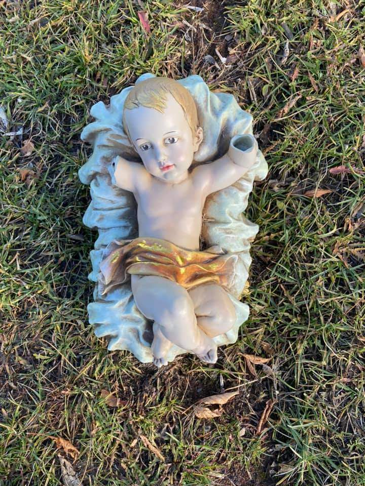 Riverview’s stolen baby Jesus is recovered — but beyond repair - image