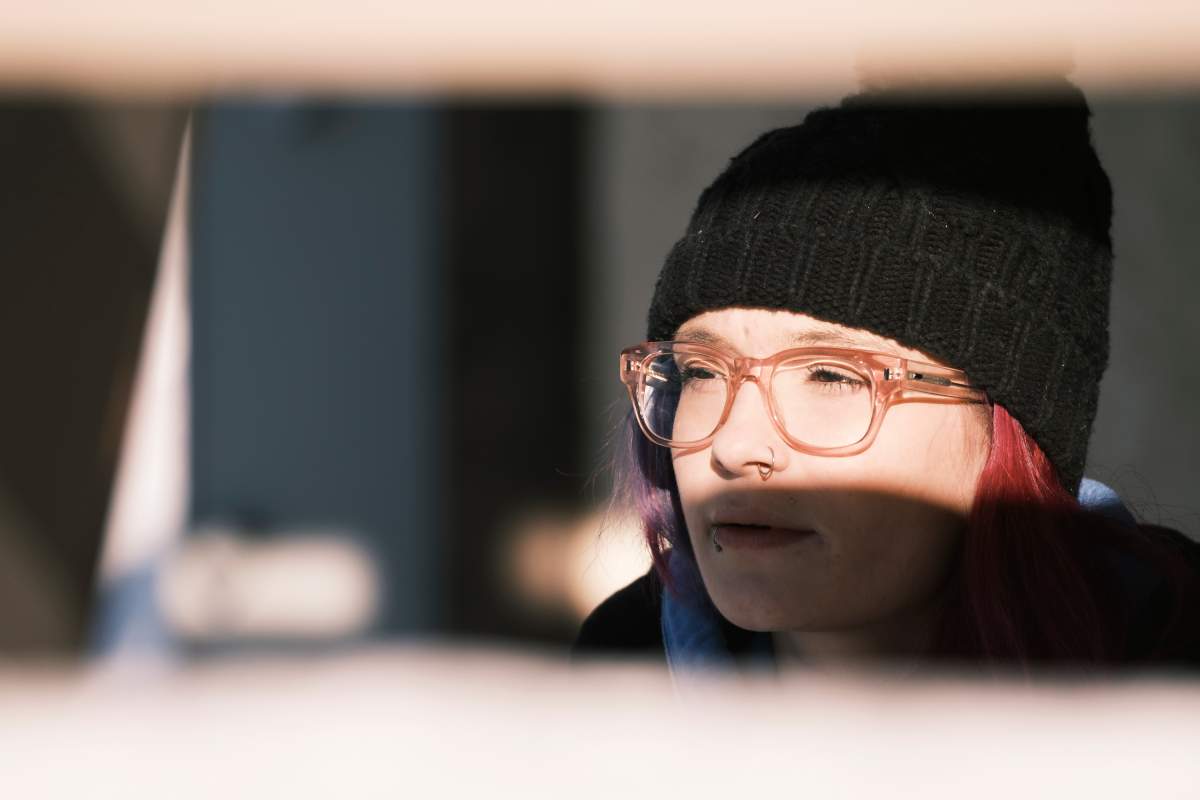 Shelby Curtis poses at her home in Regina on Thursday Nov. 12, 2020. Curtis says she uses marijuana to help her cope with anxiety and depression. 