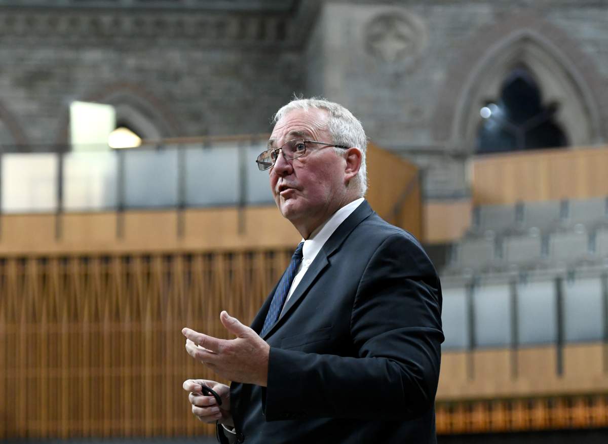 Minister of Public Safety and Emergency Preparedness Bill Blair rises during Question Period in the House of Commons on Parliament Hill in Ottawa on Frid.