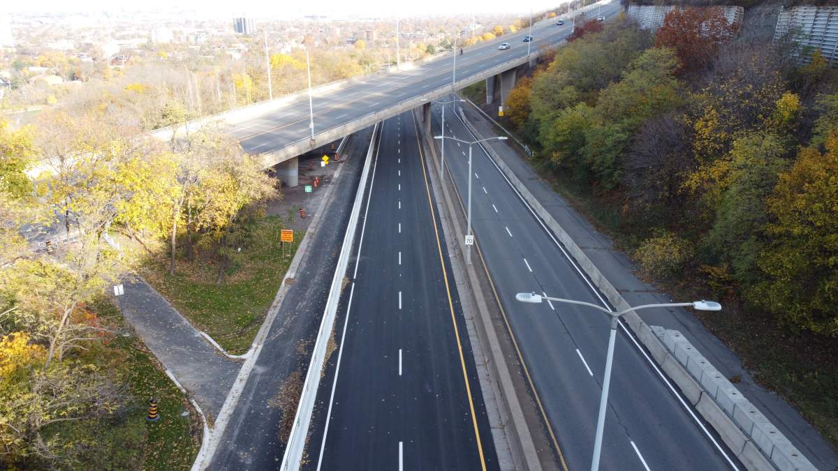 A photo of the Claremont Access in Hamilton, Ont.