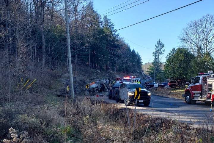 The 37-year-old man who passed away was the lone occupant of the pick-up truck, police say.