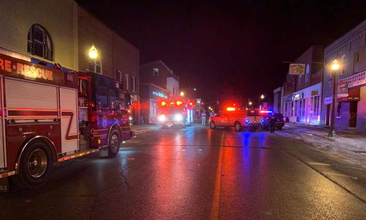At about 5:10 a.m., firefighters and officers were called to the scene, where smoke was seen billowing from the building.