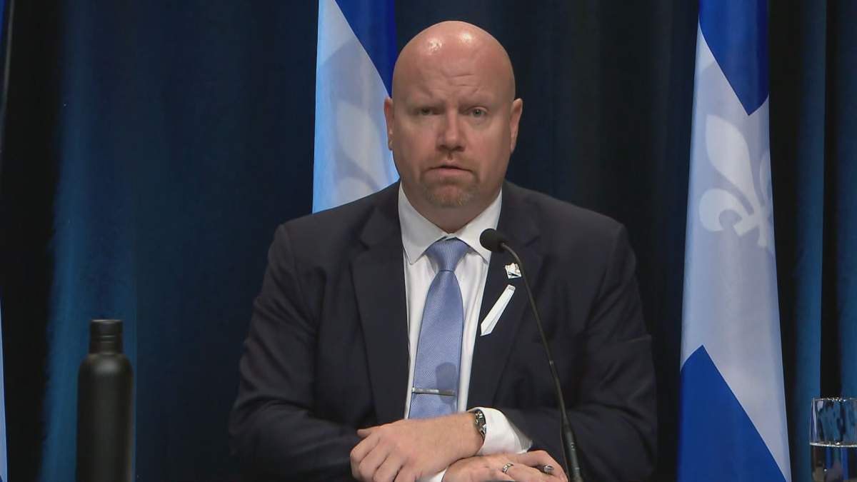 Minister responsible for Indigenous affairs, Ian Lafrenière spoke to reporters in Quebec City, Friday, November 27, 2020.