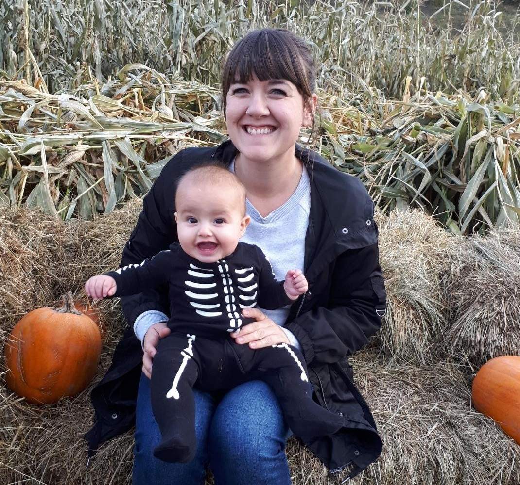 Coffee shop owner Jennifer West says she was harassed by anti-maskers on Saturday while holding her six-month-old baby,