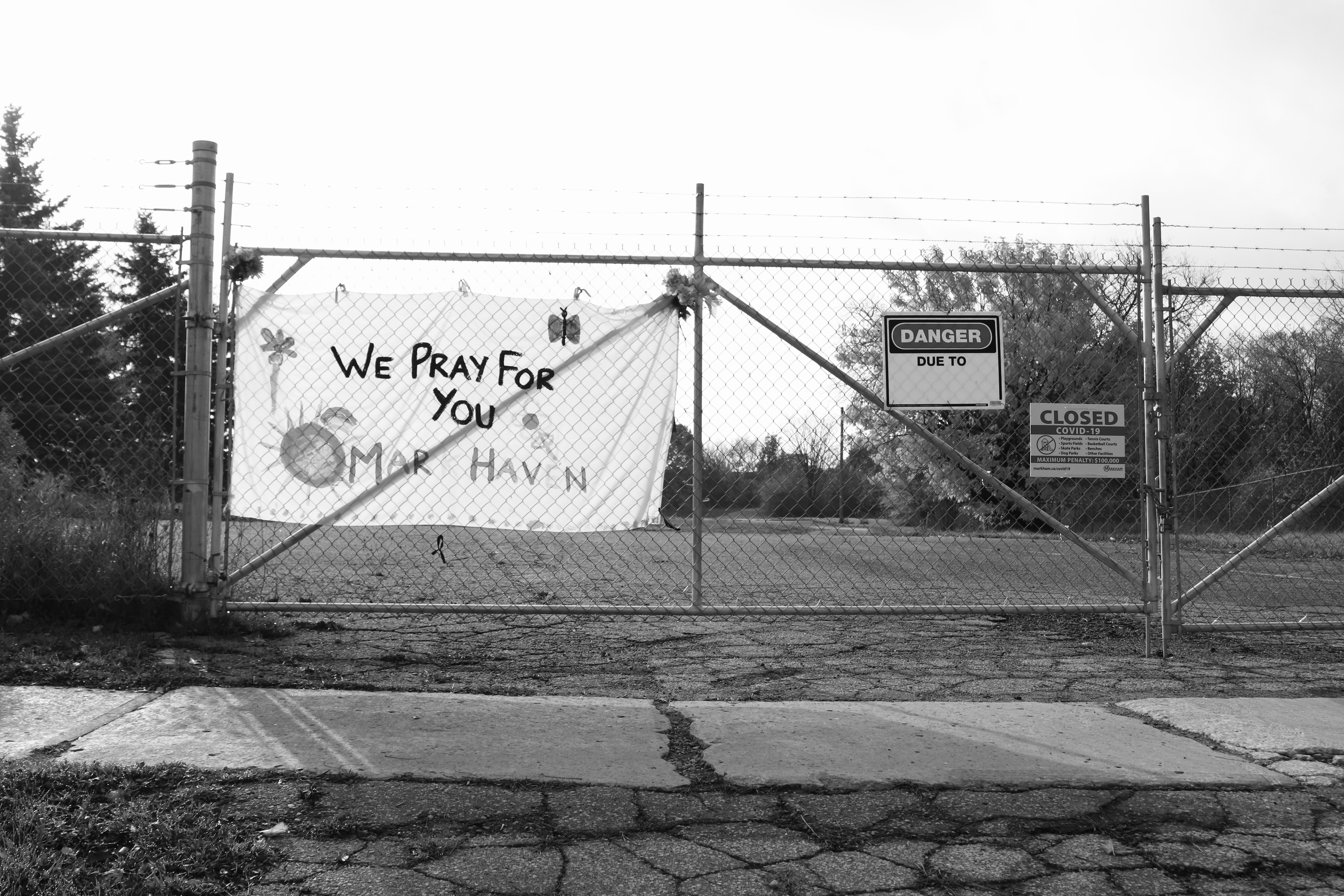 Image taken outside Marhaven long-term care home in Markham, Ont.