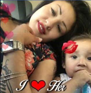 Naomi Morrisseau and her daughter Genesis.
