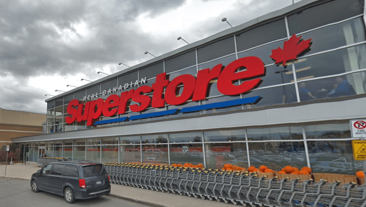 Peterborough police say three girls reported a man exposed themselves to them while inside a grocery store at Lansdowne Place mall on June 24, 2023.