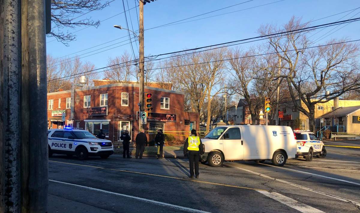 Halifax police investigate a sudden death that occurred on Robie Street Monday morning. 