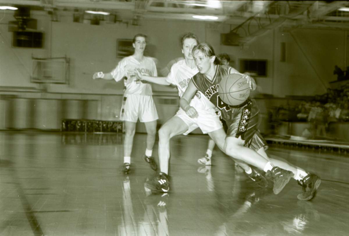 Sandra Carroll was a three-time all-Canadian, two-time nationals MVP and led the Wesmen to three straight national championships.