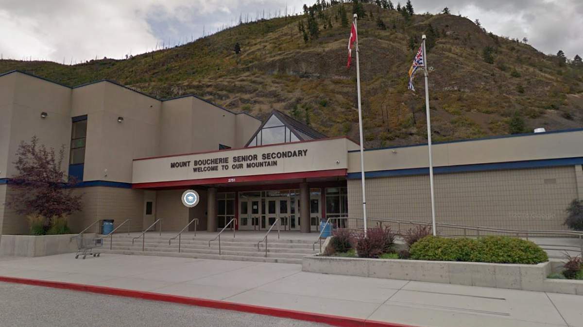Mount Boucherie Secondary School in West Kelowna. 