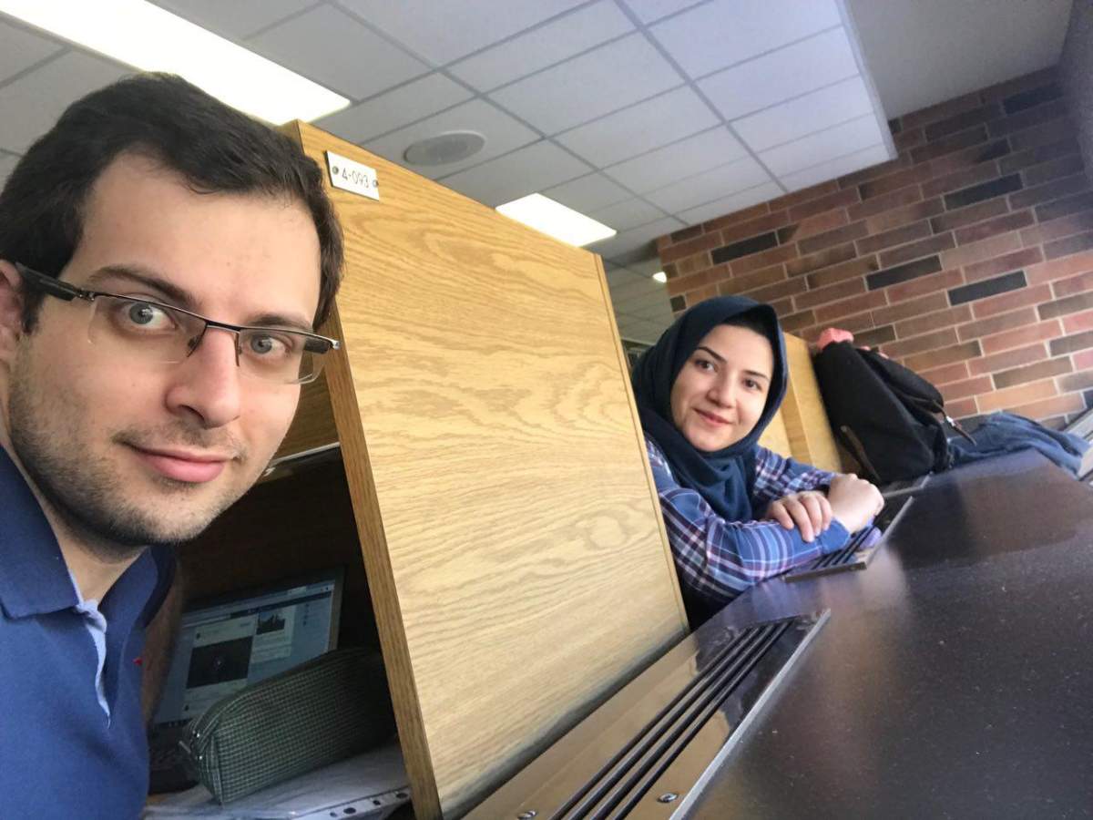 Javad Soleimani and Elnaz Nabiyi.