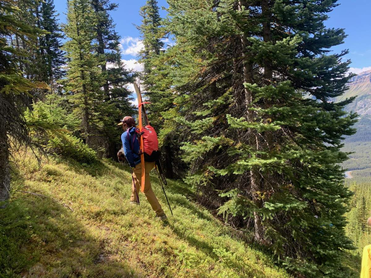 Adam Campbell retrieved his wife’s skis, which were buried in the avalanche, in the summer.