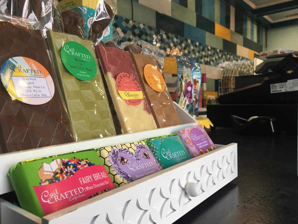 In-house made chocolate at Cait Crafted.