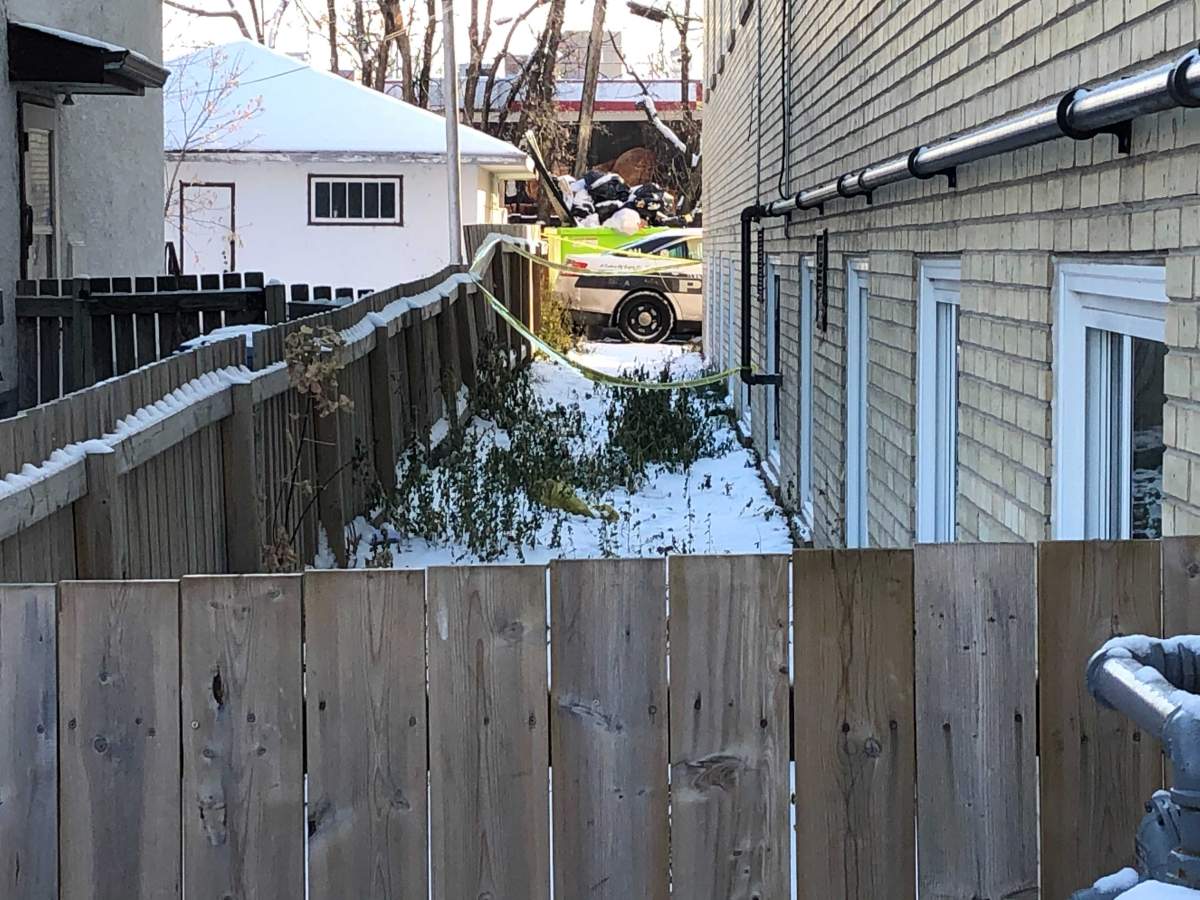 Police on scene on Charles Street.