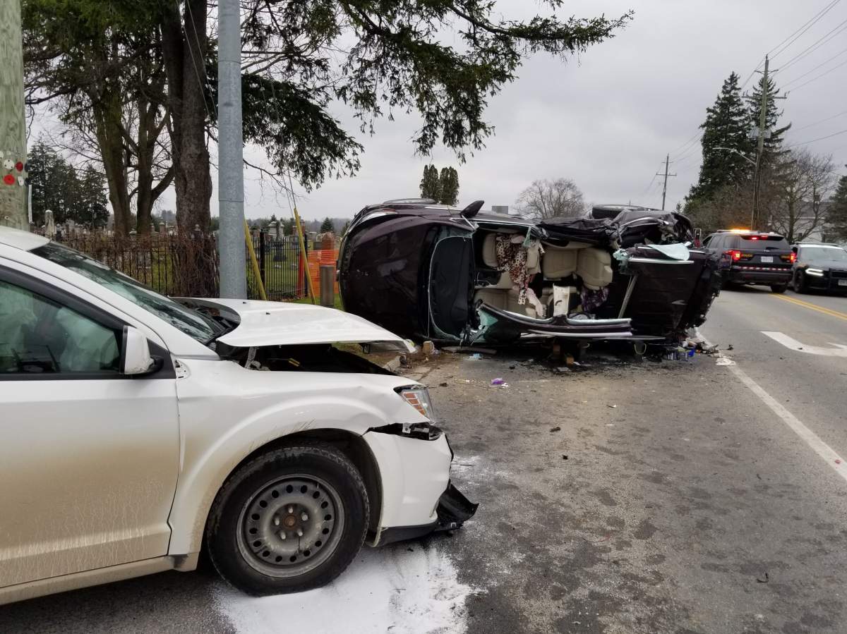 OPP say two people suffered serious injuries in the crash.