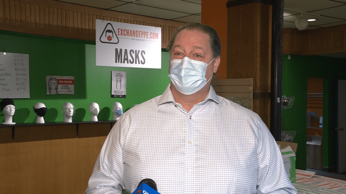 Exchange PPE’s CEO and co-founder, Noel Bernier.