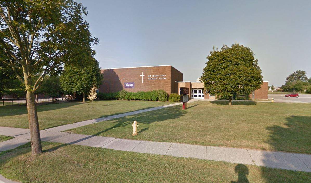 Sir Arthur Carty elementary school in London's White Oaks neighbourhood.
