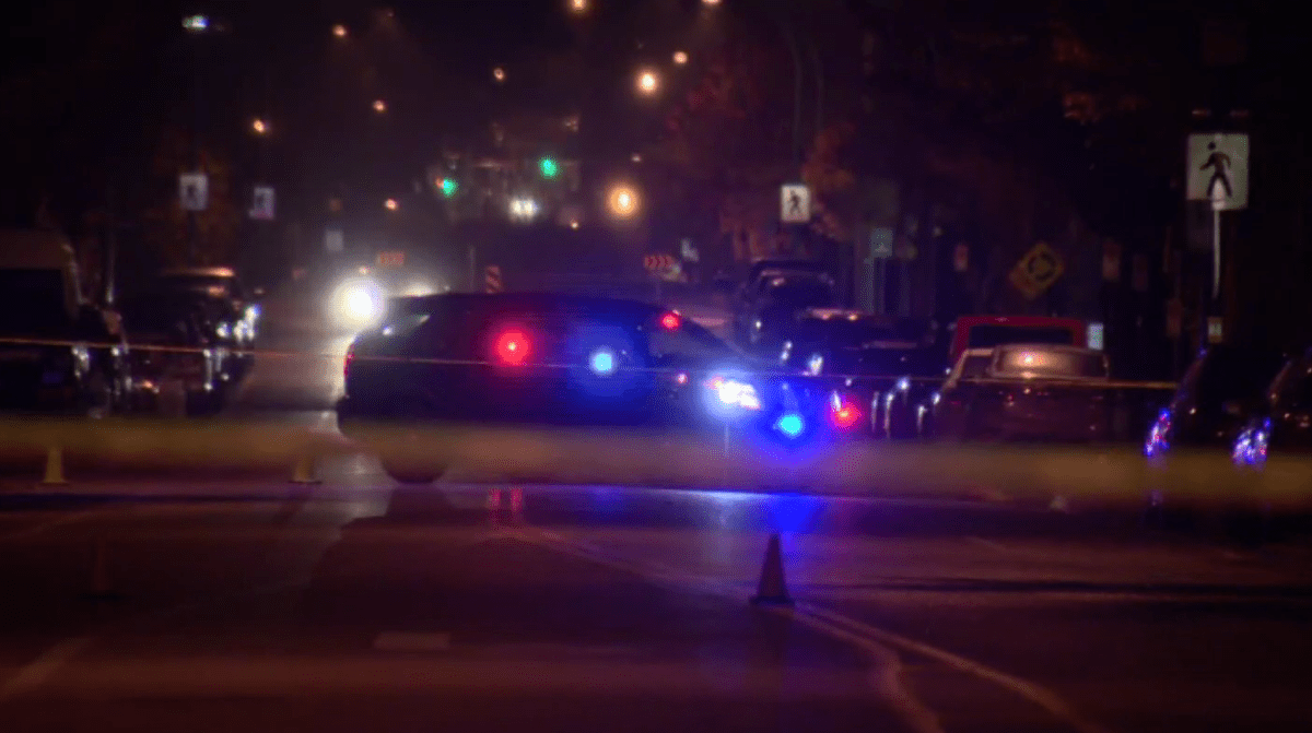 Surrey Police at the scene of a collision between a vehicle and pedestrian in the intersection of 192 Street and 68 Avenue in the Cloverdale area  late Wednesday afternoon.