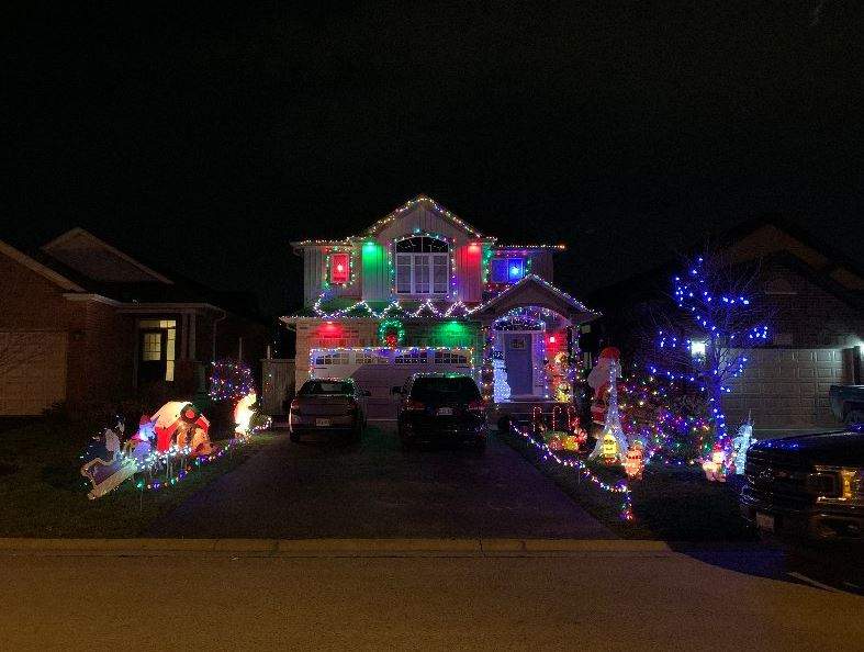The Webers have their lights on at 2034 Rollingacres Dr. from 5:30 p.m. to 10:30 p.m. every night.
