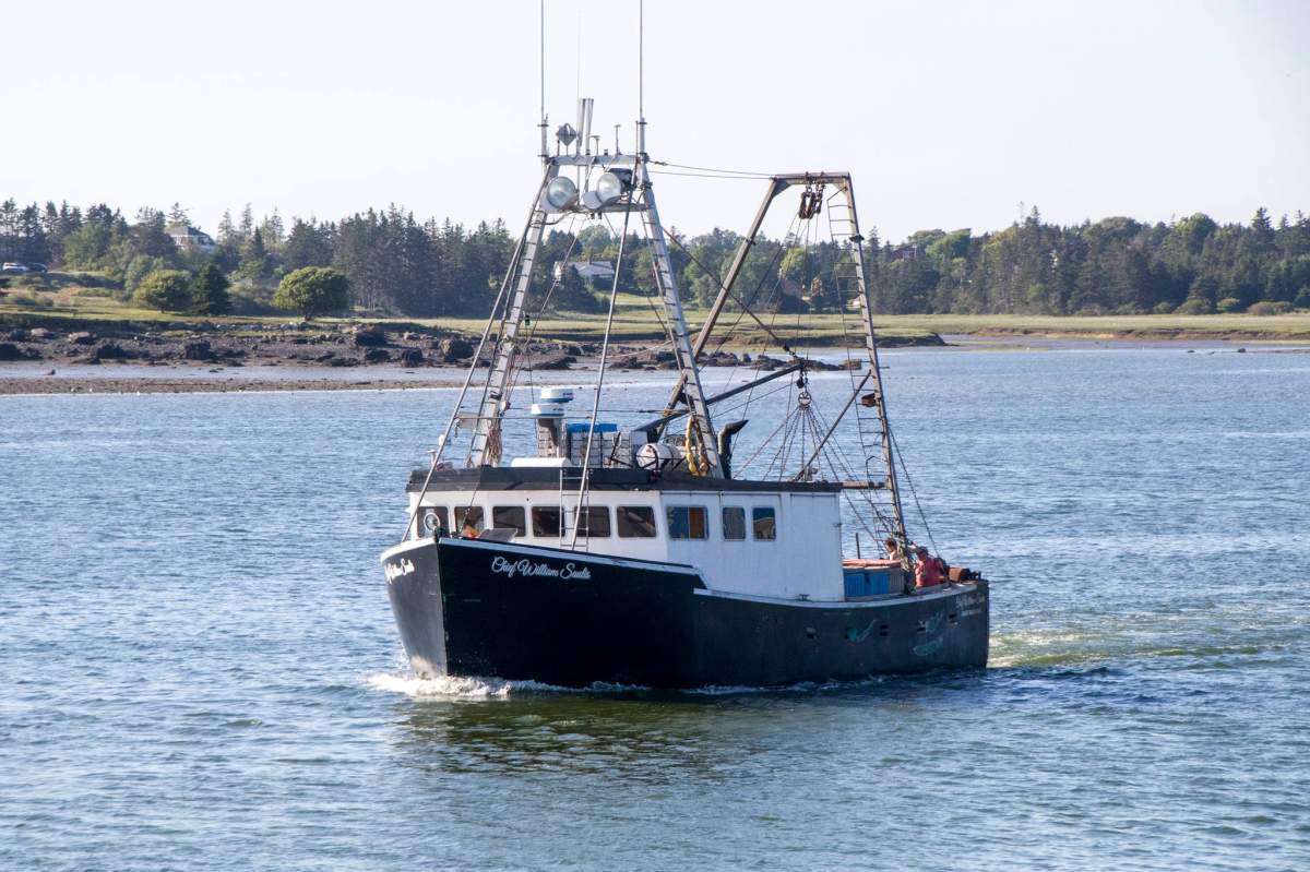 The scallop boat Chief William Saulis returns to port in Yarmouth, N.S., in this undated photo.  The vessel is believed to have sunk off the coast of Nova Scotia on Dec. 15, 2020.