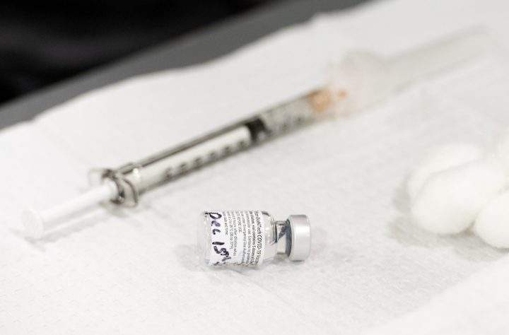 The Pfizer-BioNTech COVID-19 vaccine in Edmonton, Alta. on Tuesday, December 15, 2020.