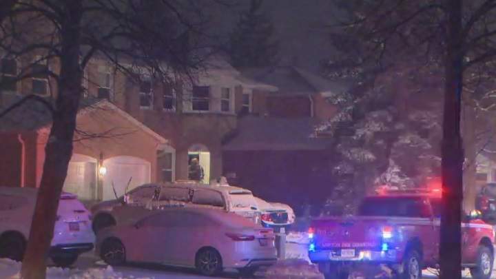The fire on Nevada Court happened at around 7:50 p.m. on Tuesday.