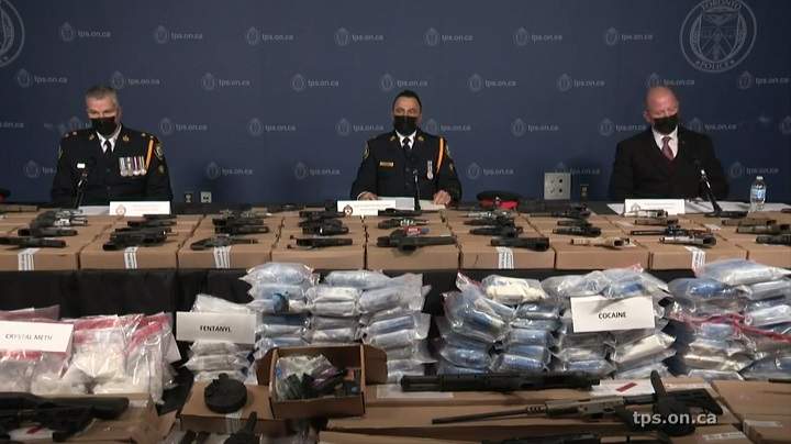 Toronto police announced the seizure during a news conference Wednesday afternoon.