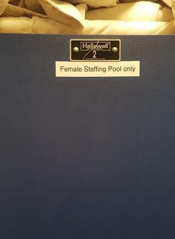 The area where female engineers on BC Ferries can currently change. Photo submitted.