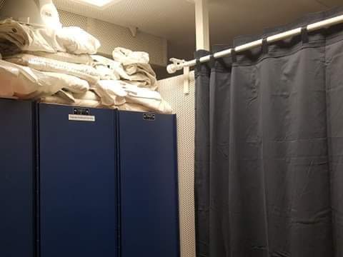 The area where female engineers on BC Ferries can currently change. Photo submitted.