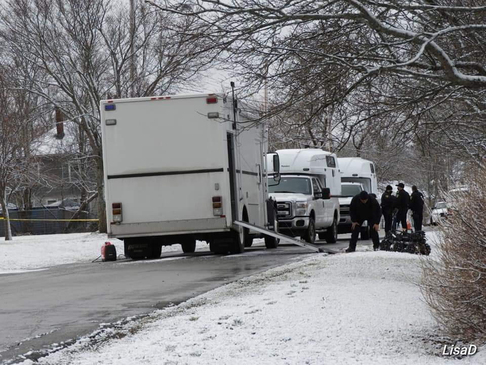 Amherst Police and the RCMP explosive unit destroy an explosive device in Amherst, N.S., on Dec. 9, 2020. 