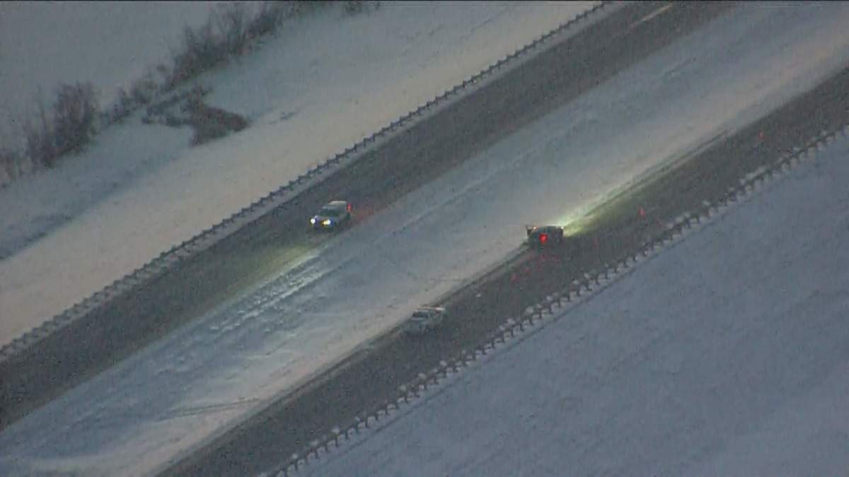 Strathcona RCMP said officers were on scene of an “active investigation” on Highway 21 between township roads 540 and 534 Friday, Dec. 18, 2020.