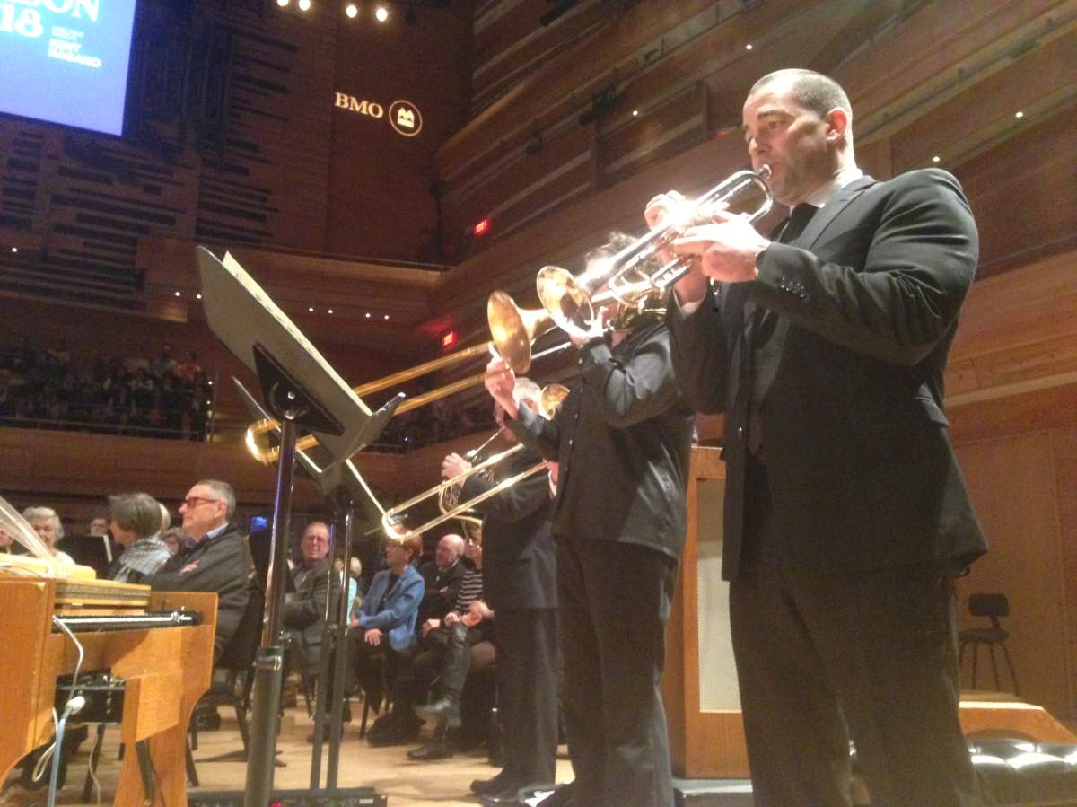 Members of the OSM at the Maison Symphonique de Montréal