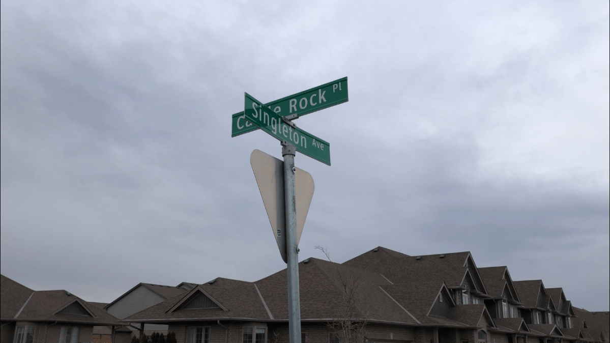 Police say they were called to a home on Singleton Avenue, a roadway in southwest London, on Saturday night.