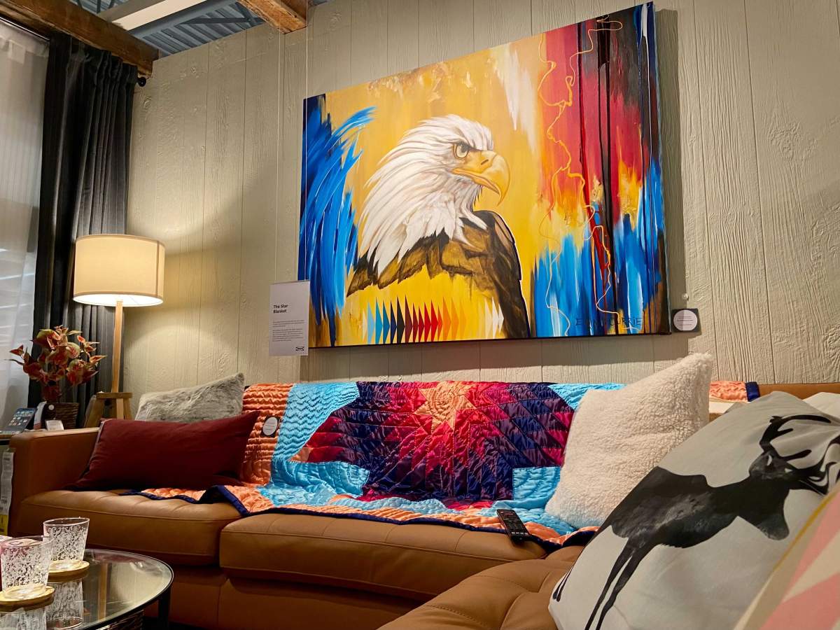 The Indigenous showroom at IKEA Edmonton.